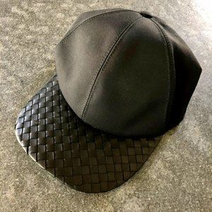 Bottega Veneta Black Baseball Cap